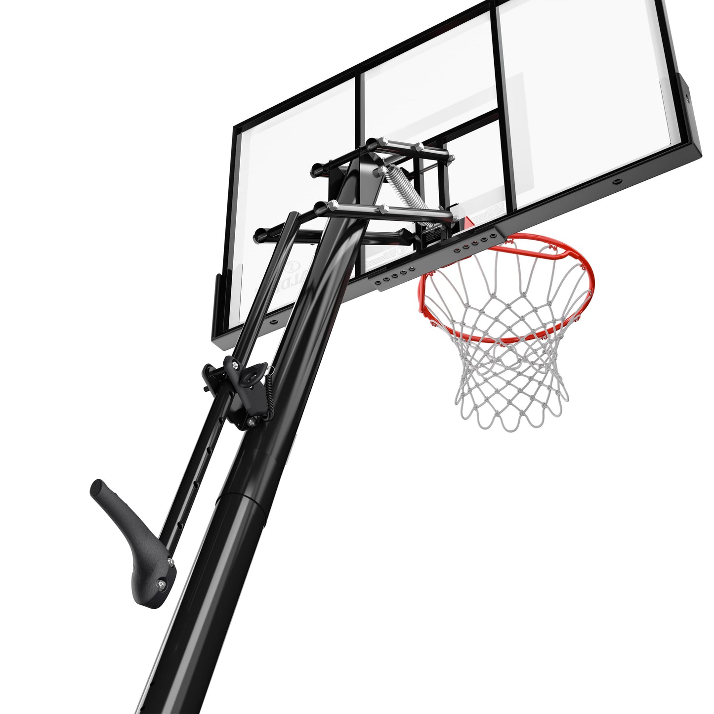 54-Inch Portable Basketball Hoop with Shatter-Proof Polycarbonate Backboard, Adjustable Exactaheight System & Pro Slam Rim-Outdoor Play
