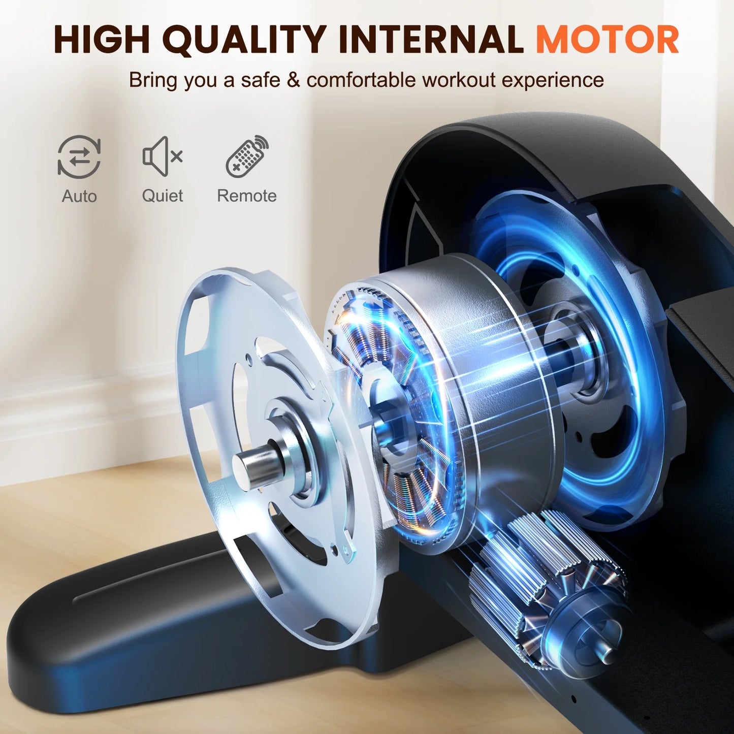 Mini under Desk Bike ,Electric Pedal Exerciser Leg/Arm Cycle for Senior, Physical Therapy, with Remote Control