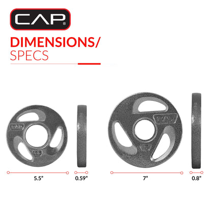 15Lb Olympic 2-Inch Grip Plate Weight Set (2X2.5Lb/2X5Lb)