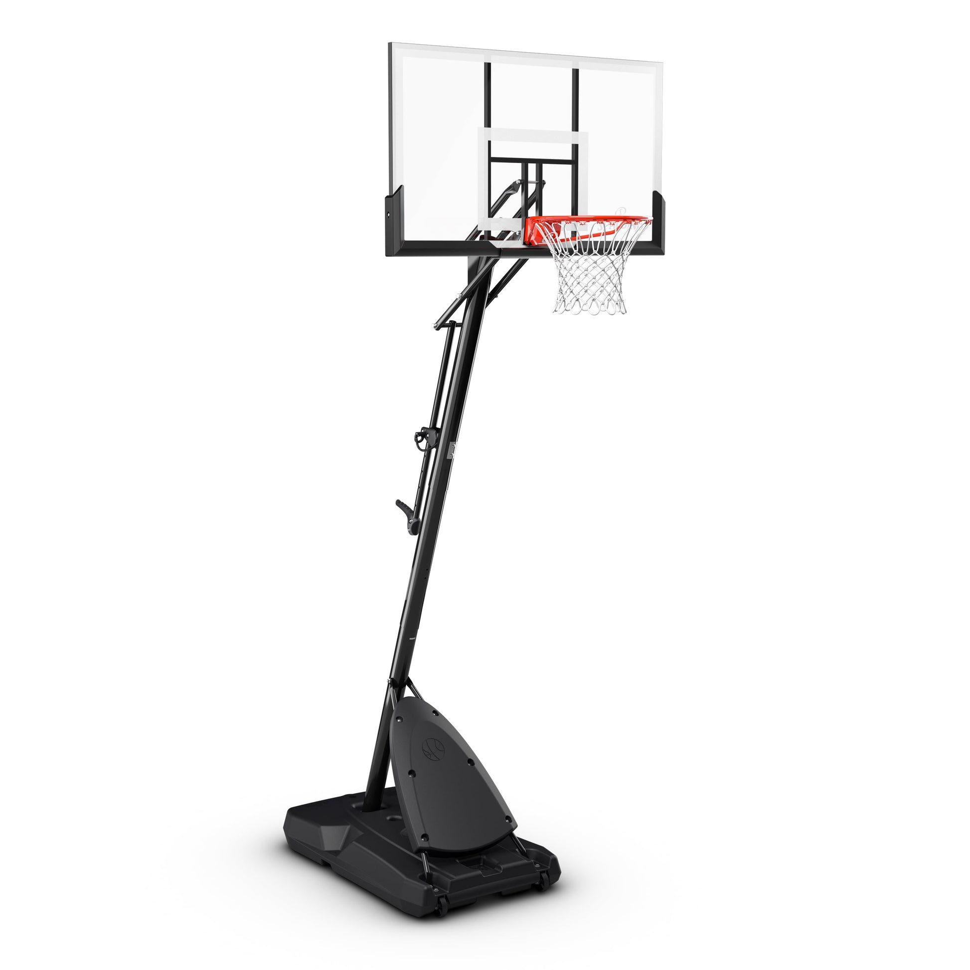54-Inch Portable Basketball Hoop with Shatter-Proof Polycarbonate Backboard, Adjustable Exactaheight System & Pro Slam Rim-Outdoor Play