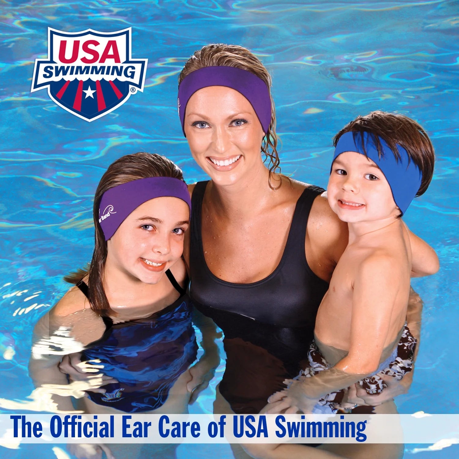 Mack’S Swimming Headband, Best Swimmer’S Headband - Doctor Recommended to Keep Water Out and Hold Ear Plugs in - Official Swimming Ear Band of USA Swimming
