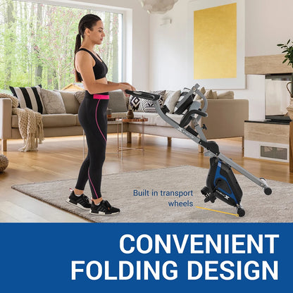 Fitness FB360 Compact Stationary Upright Folding Bike with Magnetic Resistance and 250 Lb Weight Limit