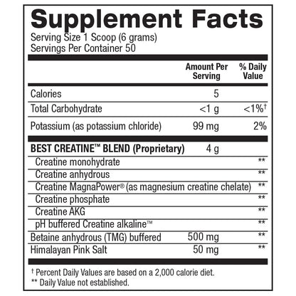 Best Creatine – Creatine Monohydrate, Himalayan Salt – Strength, Pump, Endurance, Muscle Growth, Muscle Definition – No Bloat – Fruit Punch – 50 Servings – 10.58 Oz.