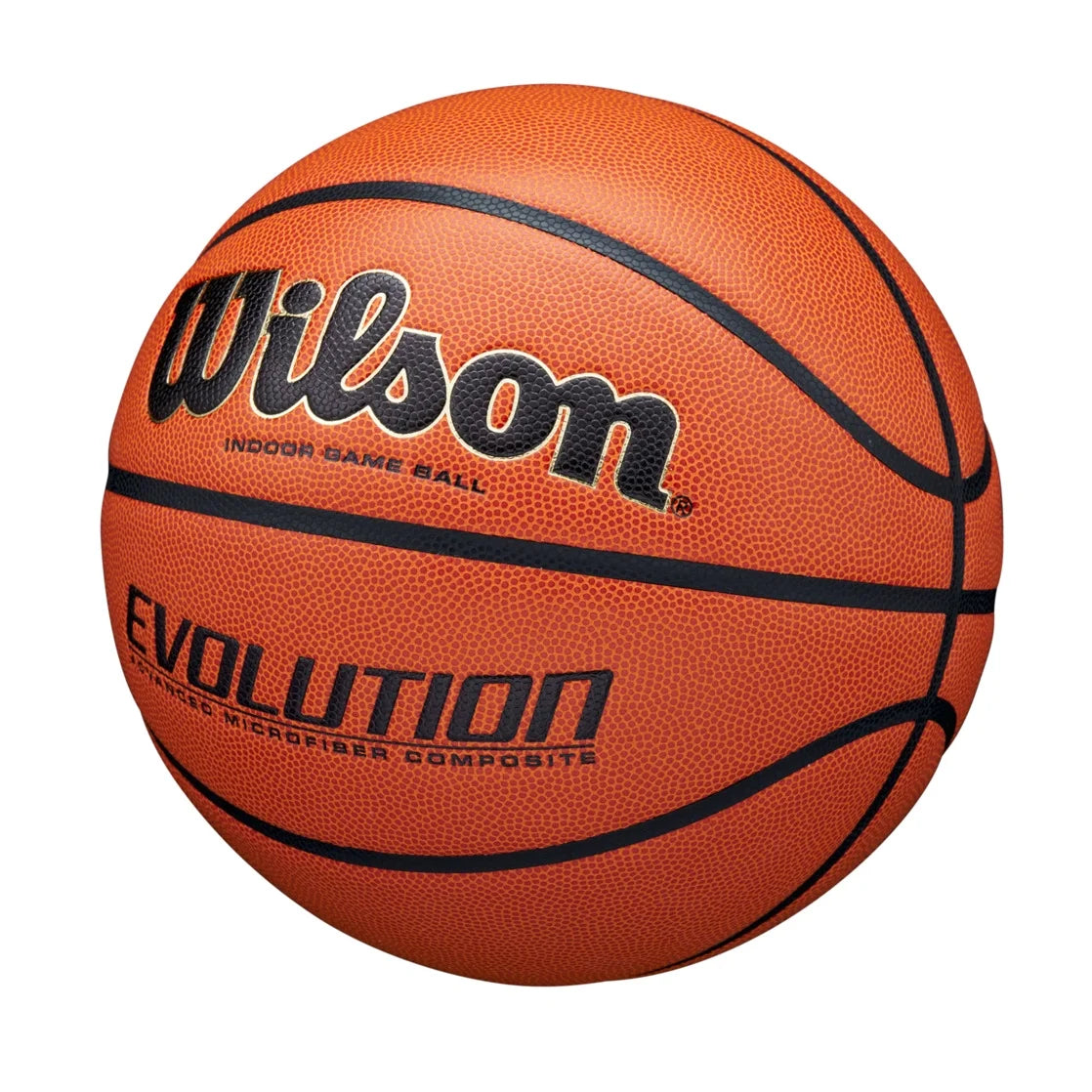 Evolution Indoor Game Basketball - Black, Size 7 - 29.5"