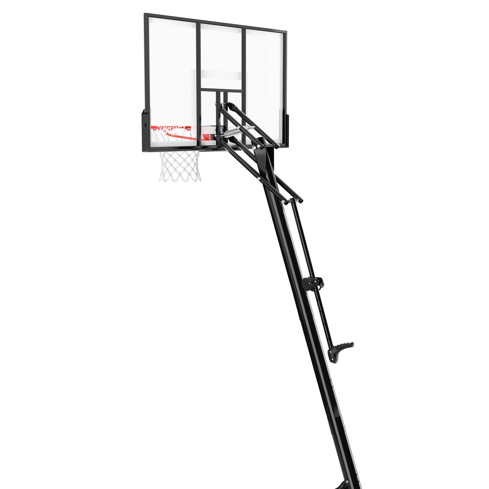 54-Inch Portable Basketball Hoop with Shatter-Proof Polycarbonate Backboard, Adjustable Exactaheight System & Pro Slam Rim-Outdoor Play