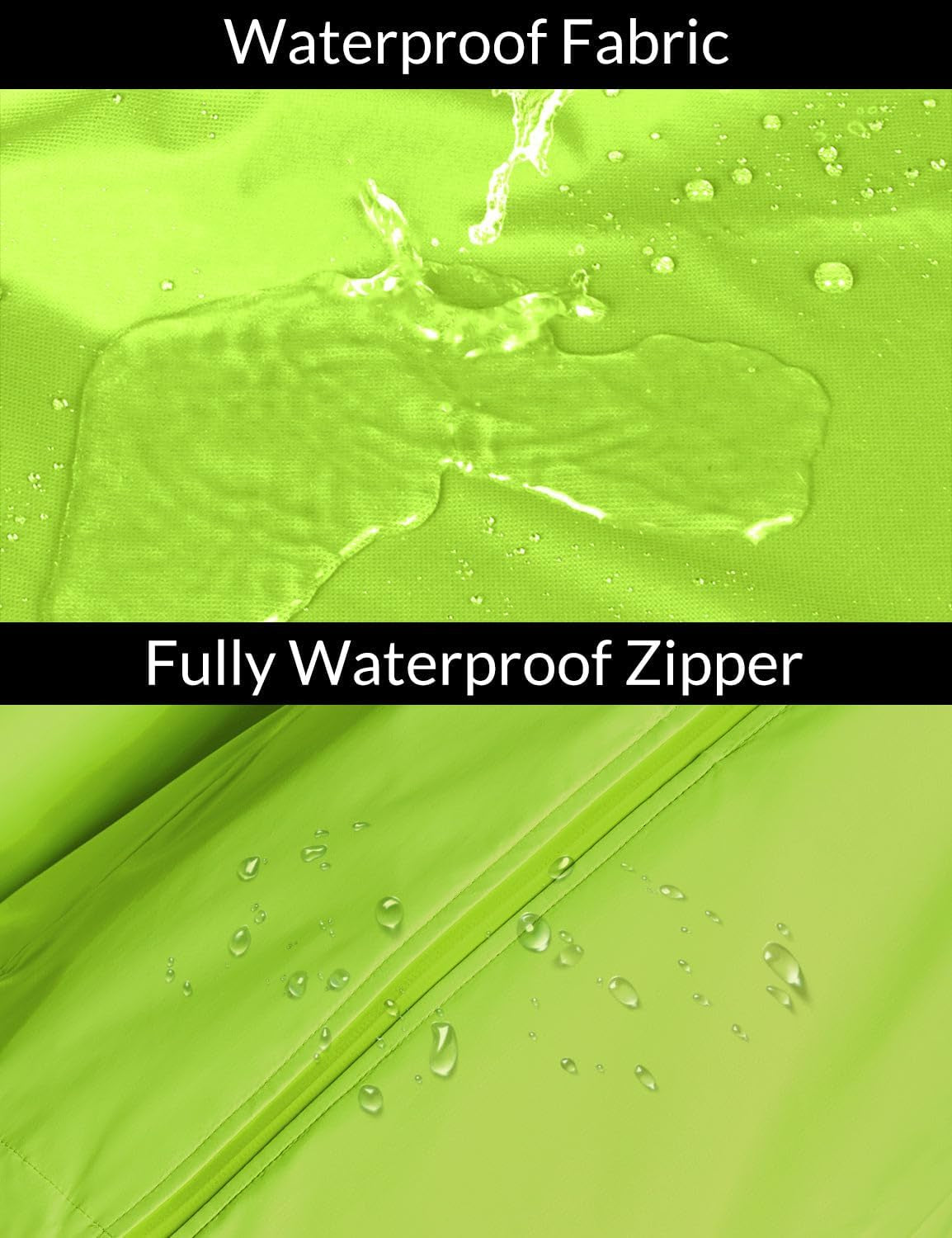 Women'S Rain Jackets Waterproof Windbreaker Packable Running Lightweight Cycling Jacket Reflective Hooded