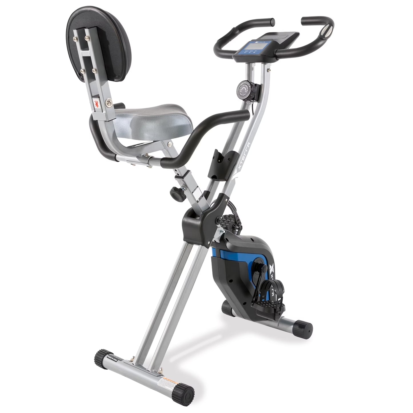 Fitness FB360 Compact Stationary Upright Folding Bike with Magnetic Resistance and 250 Lb Weight Limit